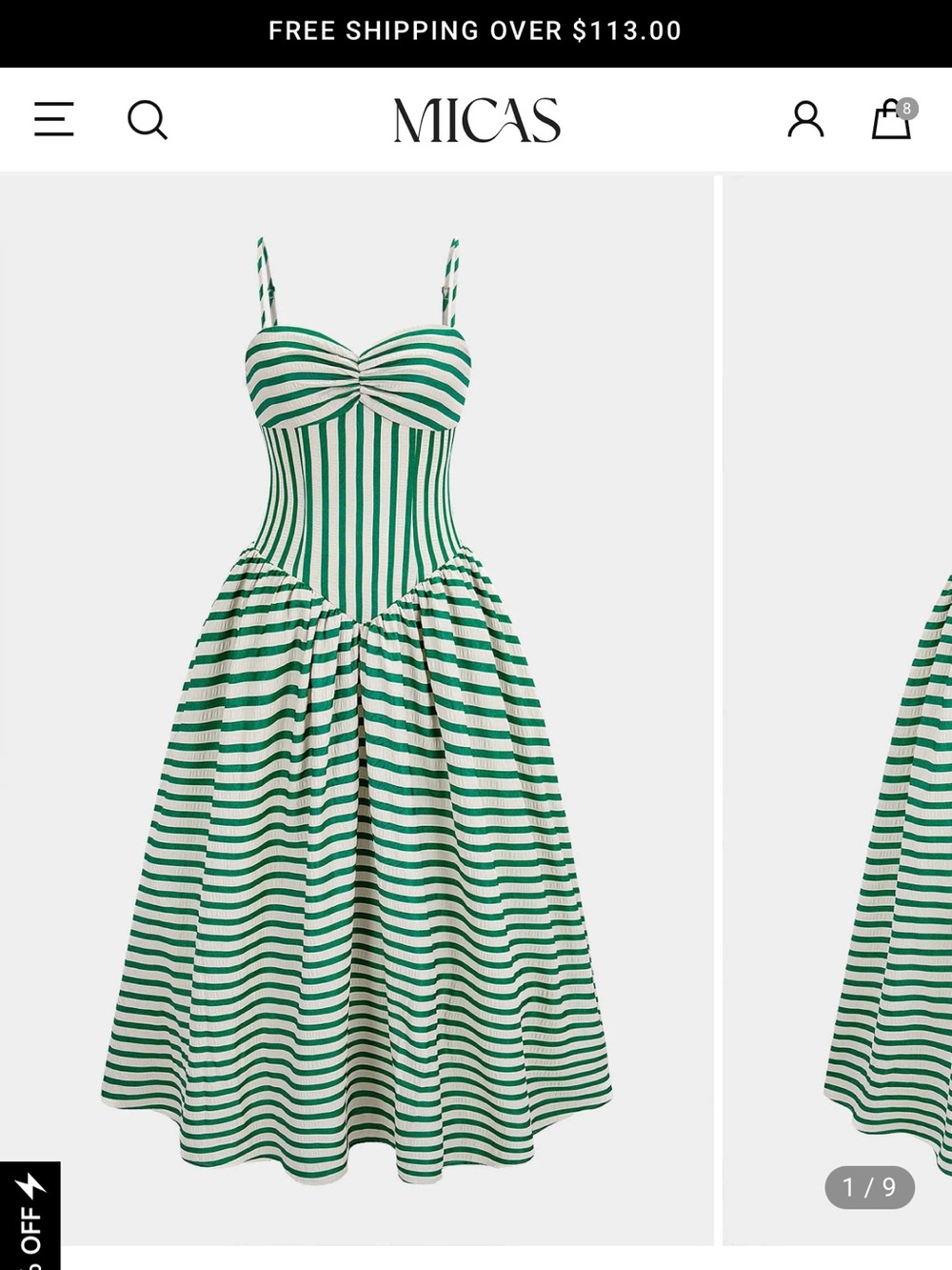 Micas Stripes Print Ruched Zipper Slip Sleeveless Maxi Dress